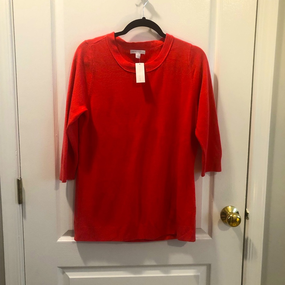 NWT. New York & Company sweater.  Size large. Red